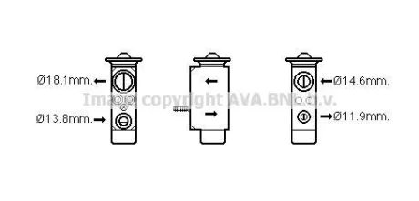 Розширювальний клапан AVA COOLING FD1492