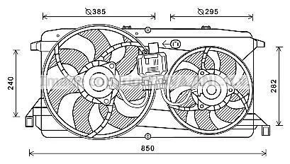 Вентилятор AVA COOLING FD7579 (фото 1)