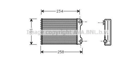 Теплообмінник система опалення салону AVA COOLING FTA6242