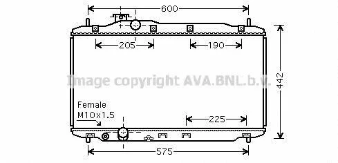 Радіатор охолодження двигуна Honda Civic (05-12) 1,8i MT AVA AVA COOLING HD2189 (фото 1)
