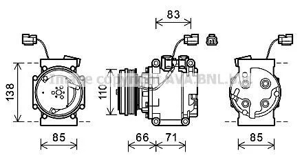 Компресор кондицiонера CLEVER FIT AVA COOLING HDAK260