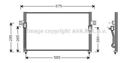 Радіатор кондиціонера AVA COOLING HY5058