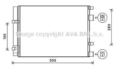 AVA Радіатор кондиціонера HONDA ACCORD (2009) 2.4 IVTEC AVA COOLING HY5268D
