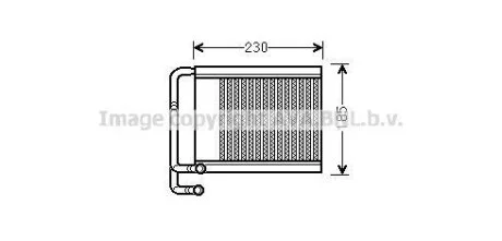 Теплообмінник, система опалення салону CLEVER FIT AVA COOLING HY6313