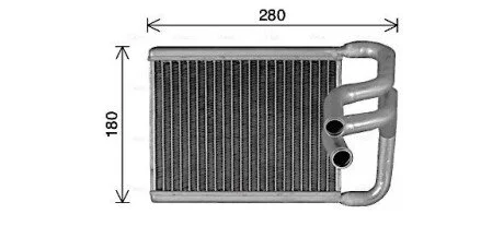 Радіатор обігрівача салону Hyundai Elantra 07> AVA AVA COOLING HY6482