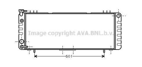 Радиатор, система охлаждения двигателя AVA COOLING JE2002
