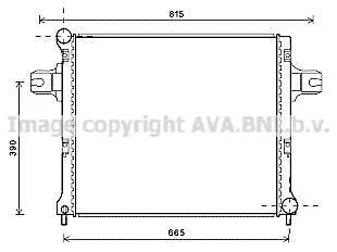 Радіатор, система охолодження двигуна CLEVER FIT AVA COOLING JEA2064 (фото 1)
