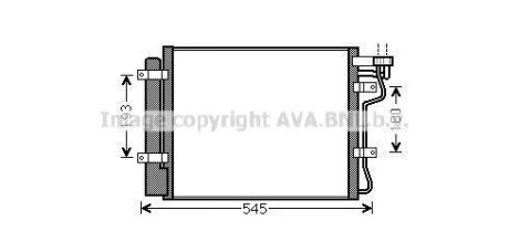 Радіатор кодиціонера CLEVER FIT AVA COOLING KA5134D