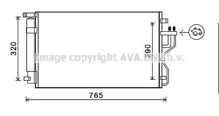 Радіатор кодиціонера CLEVER FIT AVA COOLING KA5153D