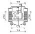 Вентилятор обігрівача салону MB S221 05>13 AVA AVA COOLING MS8669 (фото 1)
