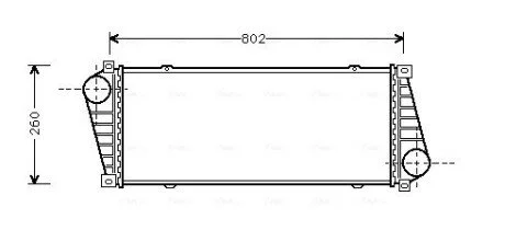 Интеркулер (выр-во AVA) AVA COOLING MSA4217