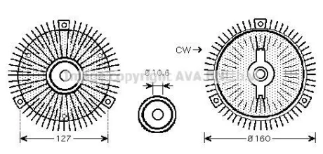 Віскомуфта AVA COOLING MSC488