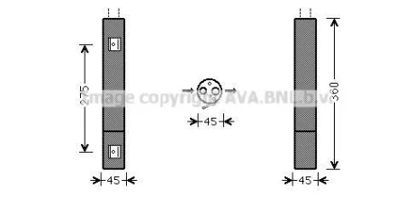 Осушитель кондиционера MB A-Class W169, B-Class W245 (05-) AVA AVA COOLING MSD471