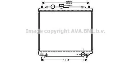 Радіатор, Система охолодження двигуна CLEVER FIT AVA COOLING MT2109