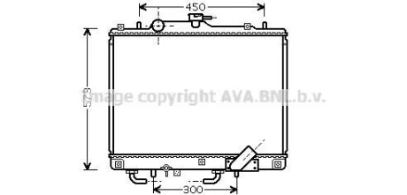 Радіатор, Система охолодження двигуна CLEVER FIT AVA COOLING MT2156