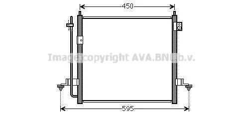 Радіатор кодиціонера CLEVER FIT AVA COOLING MT5218D (фото 1)