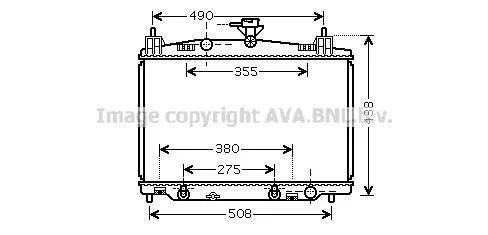 Радиатор, система охлаждения двигателя CLEVER FIT AVA COOLING MZ2212 (фото 1)