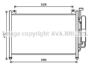 Радіатор кондиціонера Mazda 2 (07-) AVA AVA COOLING MZA5236D