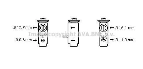 Розширювальний клапан AVA COOLING OL1352