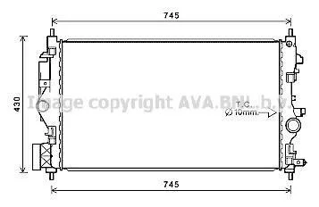 Радіатор, система охолодження двигуна CLEVER FIT AVA COOLING OL2683