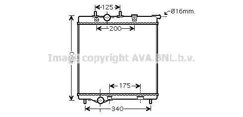 Радіатор, система охолодження двигуна CLEVER FIT AVA COOLING PEA2298 (фото 1)