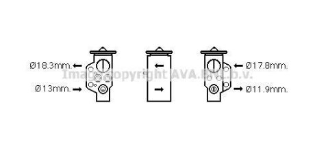 Расширительный клапан AVA COOLING PR1076