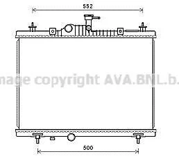 Радиатор, система охлаждения двигателя CLEVER FIT AVA COOLING RT2603 (фото 1)