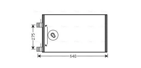 Радіатор кондиціонера MB Citan (13-)/Renault Kangoo II (08-) AVA AVA COOLING RTA5444