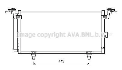 Радіатор кондиціонера Subaru Outback, Legacy (09-) AVA AVA COOLING SU5084D