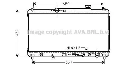 Радиатор охлаждения CAMRY 22i AT 96-01(пр-во AVA) AVA COOLING TO2236