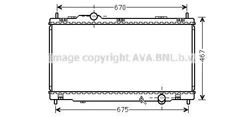 Радиатор охлаждения двигателя Lexus GS (05-) AVA AVA COOLING TO2495 (фото 1)
