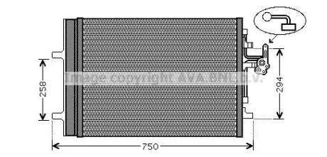 Радіатор кодиціонера CLEVER FIT AVA COOLING VO5161D