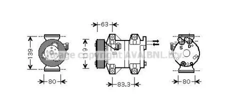 Компресор кондиціонера CLEVER FIT AVA COOLING VOAK121