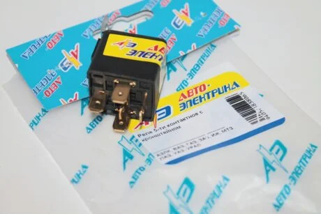 Реле 5-ти конт. 12v 30А Газель,ВАЗ,ЗАЗ (унiверс.) з кроншт. (аналог 90.3747,753777) (вир-во Авто-Електрика) Авто-Электрика 98.3777