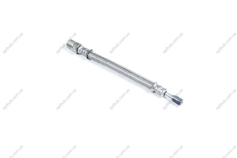 Шланг підкачування шин КАМАЗ 4310 (PTFE нержавіюча обплетення, Lобщ.=230 мм) ПРЕМІУМ АВТО-СОЮЗ 88 4310-3124186 (фото 1)