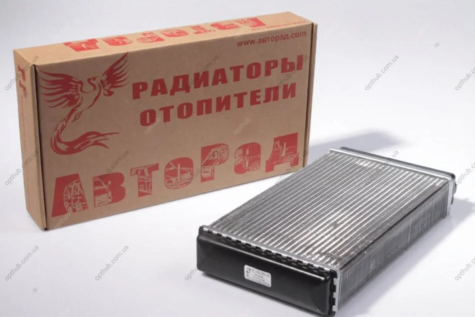 Радиатор обогревателя Газель салонный (Черкасский обогреватель),Москва со спиралью (турбулизатор) (алюминий) (произ-во) АВТОРАД 2126-8101060 (фото 1)
