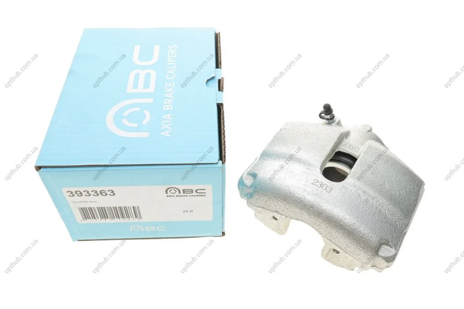 Тормозной суппорт (передний) (R) Audi A1/A3/VW Caddy/Skoda Fabia/Octavia/Superb 04-15 (d=54mm) UA63 AXIA Brake Calipers 393363 (фото 1)