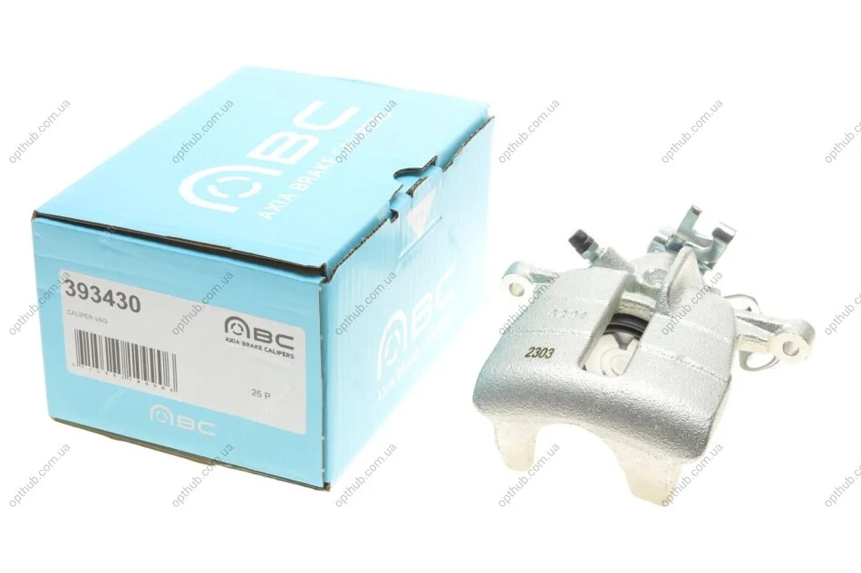 Супорт гальмівний (задній) (L) VW T5 1.9D-3.2D 03- (d=41mm) UA63 AXIA Brake Calipers 393430 (фото 1)