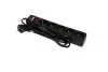 Мережевий фільтр, подовжувач з USB2 Optima Base 5 1,5m BLACK провід 3*0,75мм2 Axxis Ax-1264 (фото 1)