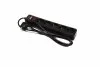 Сетевой фильтр, удлинитель с USB2 Optima Base 5 1,8m BLACK провод 3*0,75мм2 Axxis Ax-1266 (фото 1)