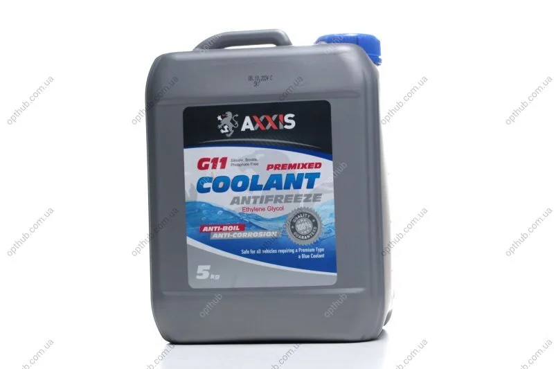 Антифриз BLUE G11 Сoolant (cиний) (Канистра 5кг) C.I.U Axxis AX-2011 (фото 1)
