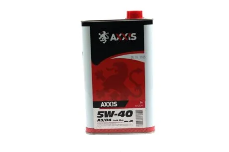 Масло моторн. AXXIS 5W-40 A3/B4 Gold Sint (Канистра 1л) C.I.U Axxis AX-2024