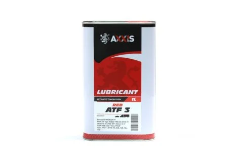 Масло трансмисс.(красное) AXXIS ATF 3 (Канистра 1л) C.I.U Axxis AX-2068