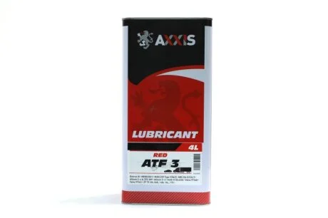 Олива трансміс.(червона) AXXIS ATF 3 (Каністра 4л) C.I.U Axxis AX-2069