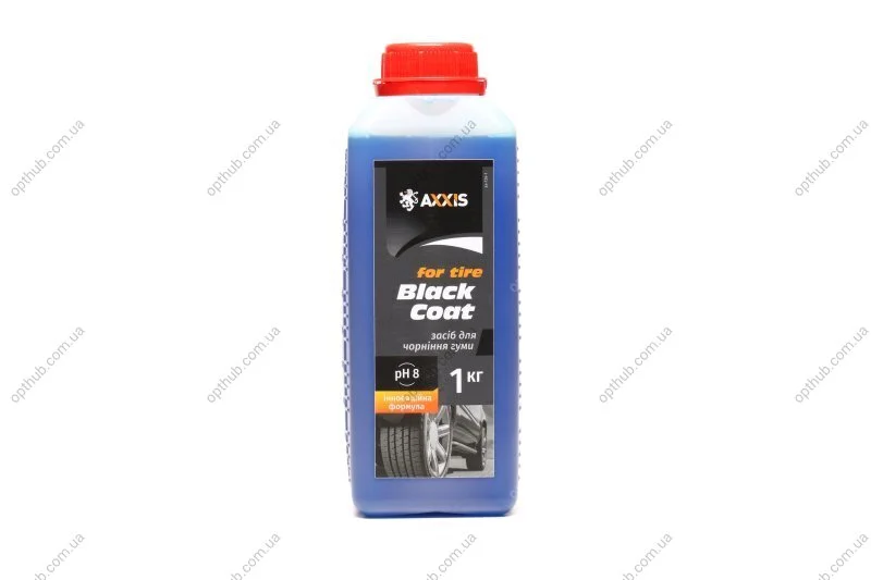 Чернитель (очиститель) резины Black Coat for Tire (канистра 1л) Axxis Ax-736-1 (фото 1)