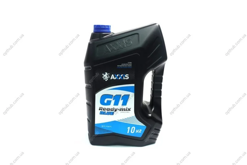 Антифриз BLUE G11 Сoolant Ready-Mix -36°C (синій) (Каністра 10кг) C.I.U Axxis AX-P999-G11B RDM10 (фото 1)