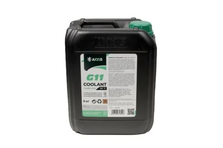 Антифриз GREEN G11 Сoolant Ready-Mix -36°C (зеленый) (Канистра 5кг) C.I.U Axxis AX-P999-G11Gr RDM5