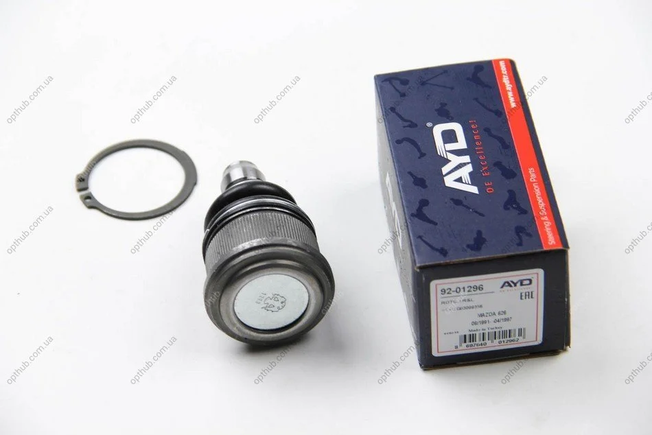 Опора кульова важеля передн (кон 14*18 D=42.8mm) FORD USA ESCAPE (-07), MAZDA PREMACY (-05), 626 V (GF) (-06) (92-01296) AYD 9201296 (фото 1)