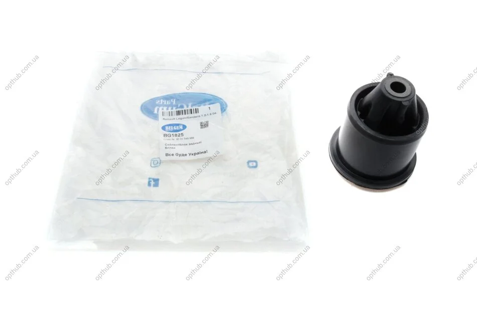 Сайлентблок балки (задньої) Dacia Duster/Logan/Sandero/Renault Logan 04- UA63 BELGUM PARTS BG1825 (фото 1)