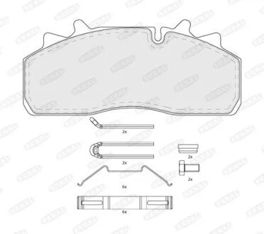 Комплект тормозных колодок BERAL BCV29159TK